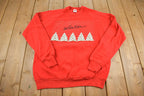 Vintage 1990s Cute Christmas Crewneck Sweater Made In USA