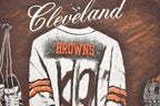 Vintage 1990S Cleveland Browns NFL Nutmeg Locker Room Crewneck Sweatshirt