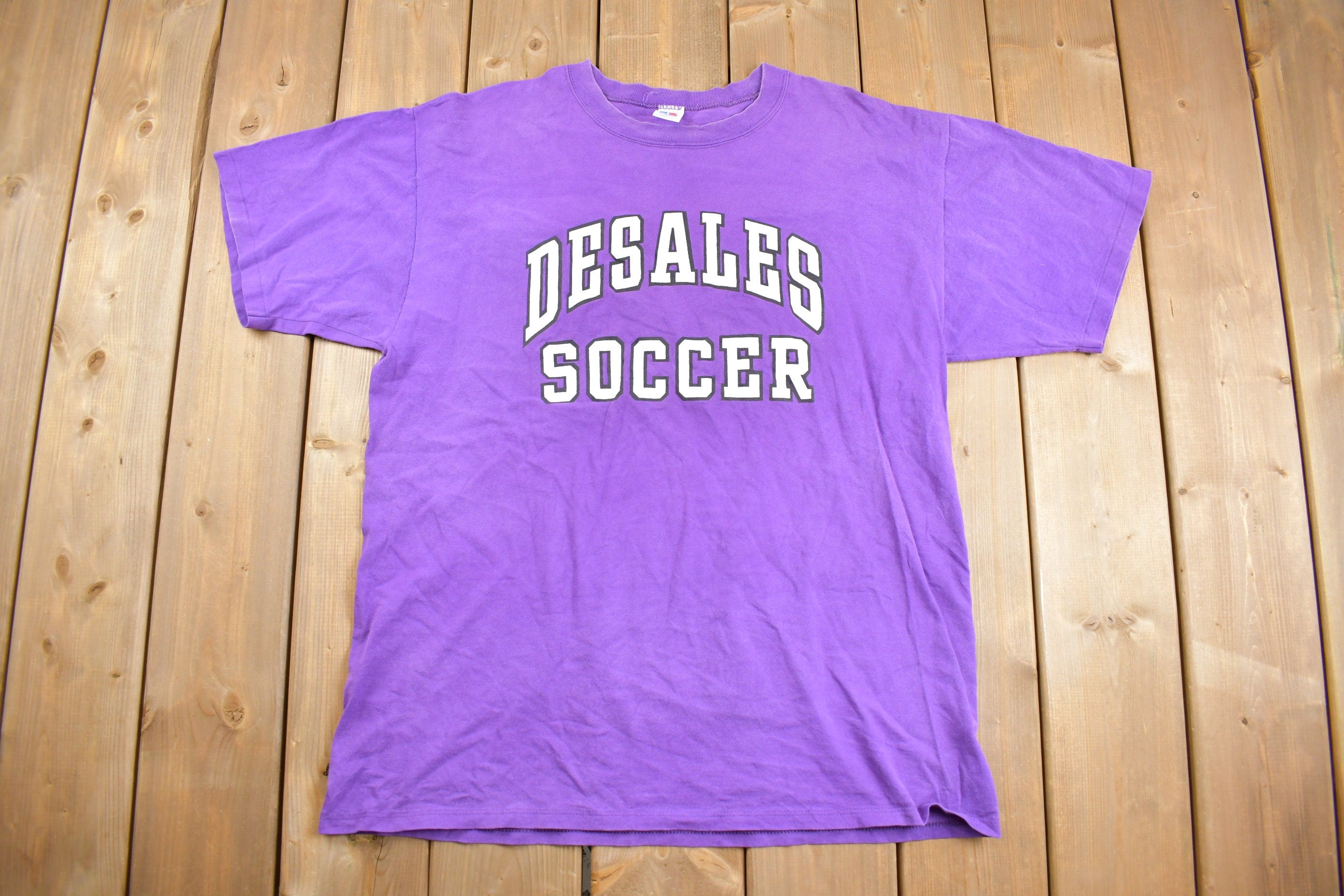 Vintage 1990s Desales Soccer Russell T-Shirt