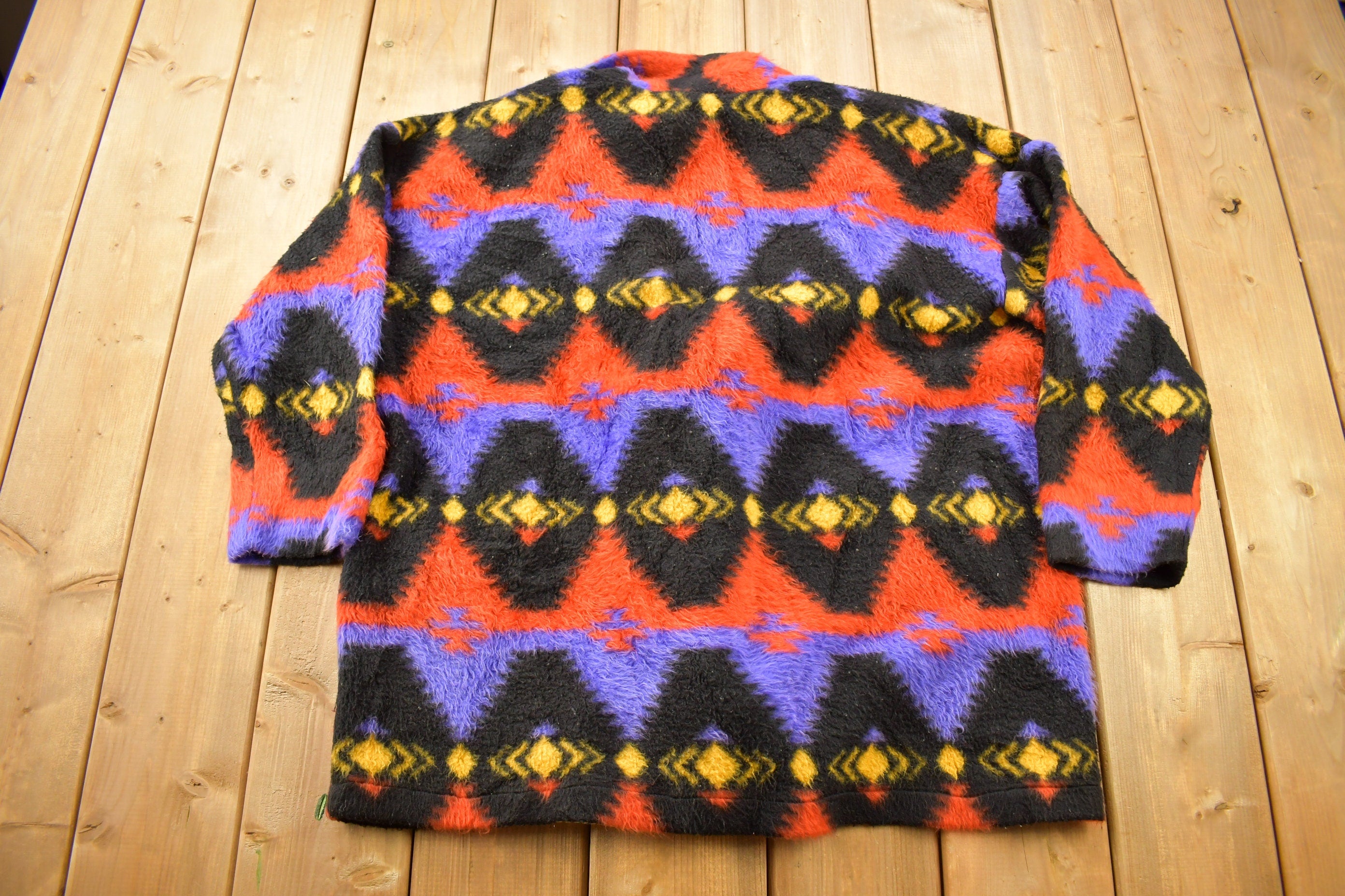 Vintage 1980s Aztec Pattern Blazer