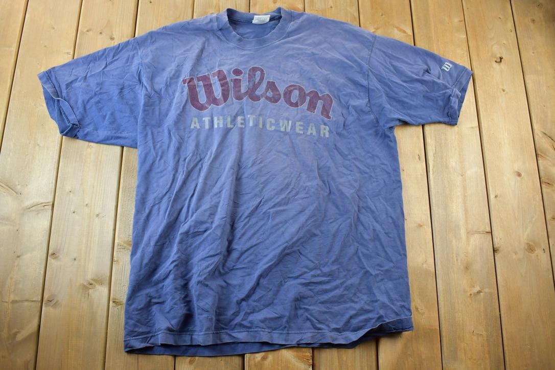 Vintage 1990s Wilson Souvenir Single Stitch Graphic Print T-Shirt