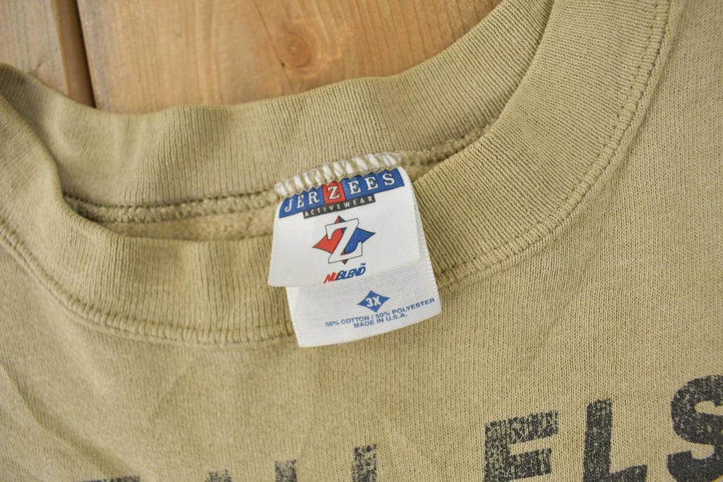 Vintage 1990s When All Else Fails Read The Instructions Bible Graphic Crewneck Sweatshirt Made In USA