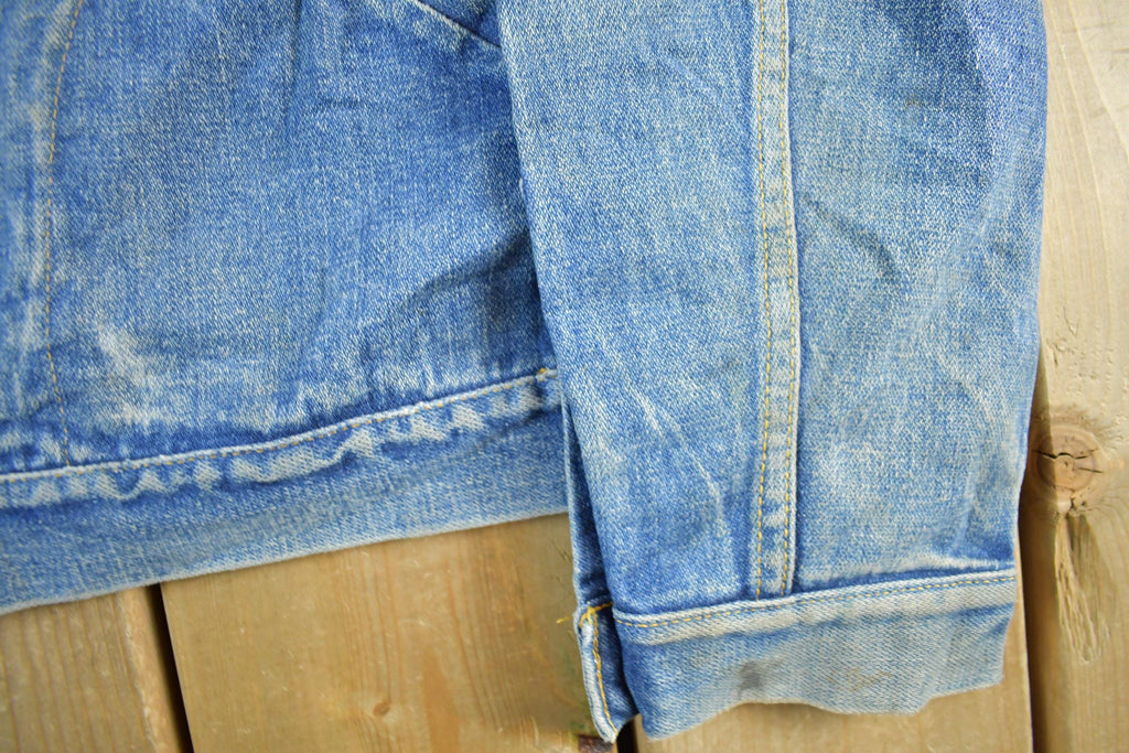 Vintage 80s GWG Denim Trucker Jacket - Faded Blue Workwear