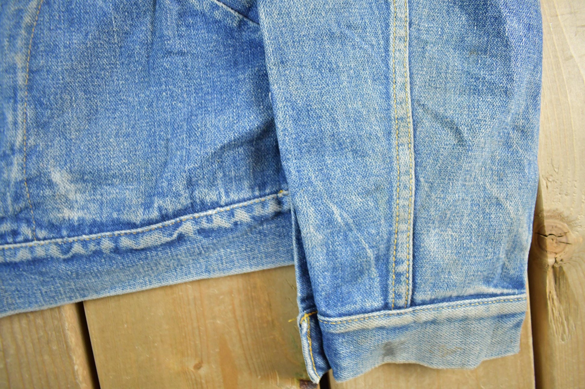 Vintage 80s GWG Denim Trucker Jacket - Faded Blue Workwear