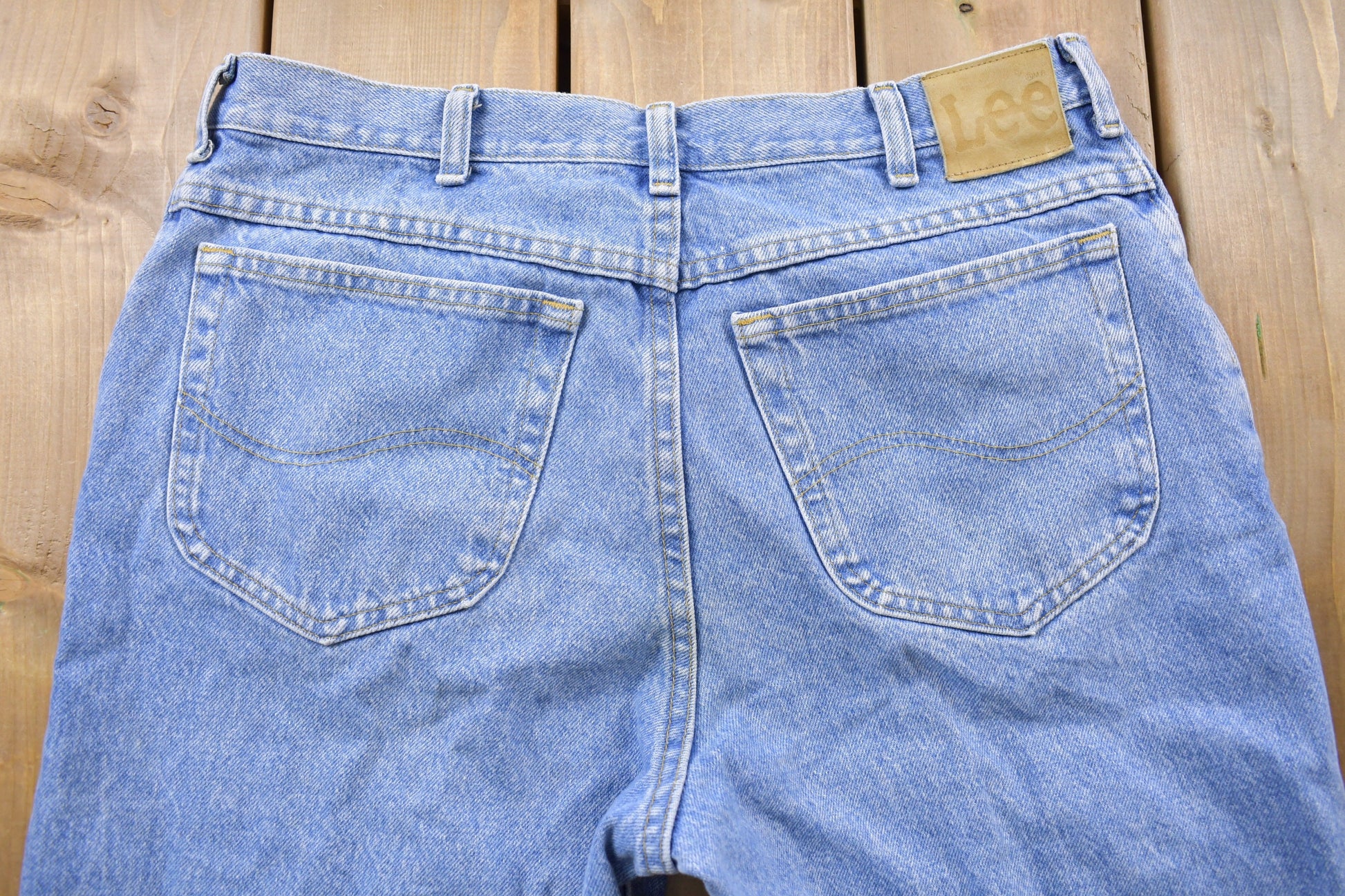 Vintage 1980's Lee Blue Straight Leg Jeans 32 x 29