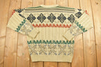 Vintage 1990s Abstract Knit Crewneck Sweater