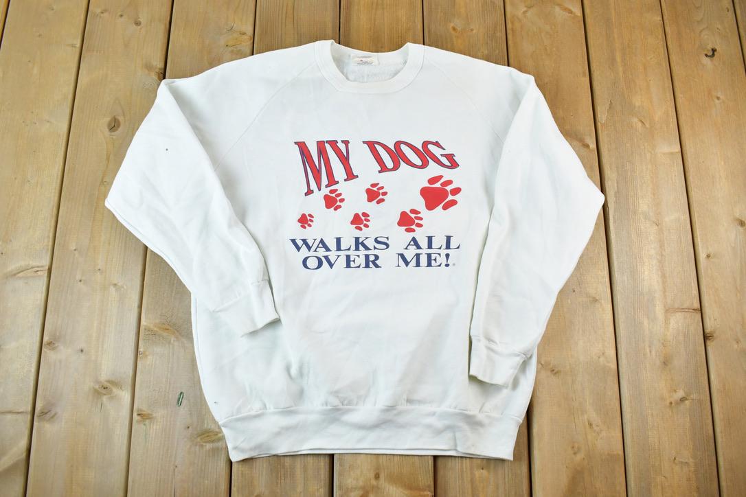 Vintage 1990s My Dog Outdoorsman Crewneck Sweatshirt