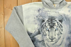 Vintage 1990s White Tiger Fleece Hoodie