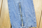 Vintage 1990s Deadstock Muryama Crazy Zipper Denim Jeans Size 30 x 29