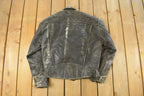 Vintage 1990s Harley Davidson Leather Biker Jacket Men's Small