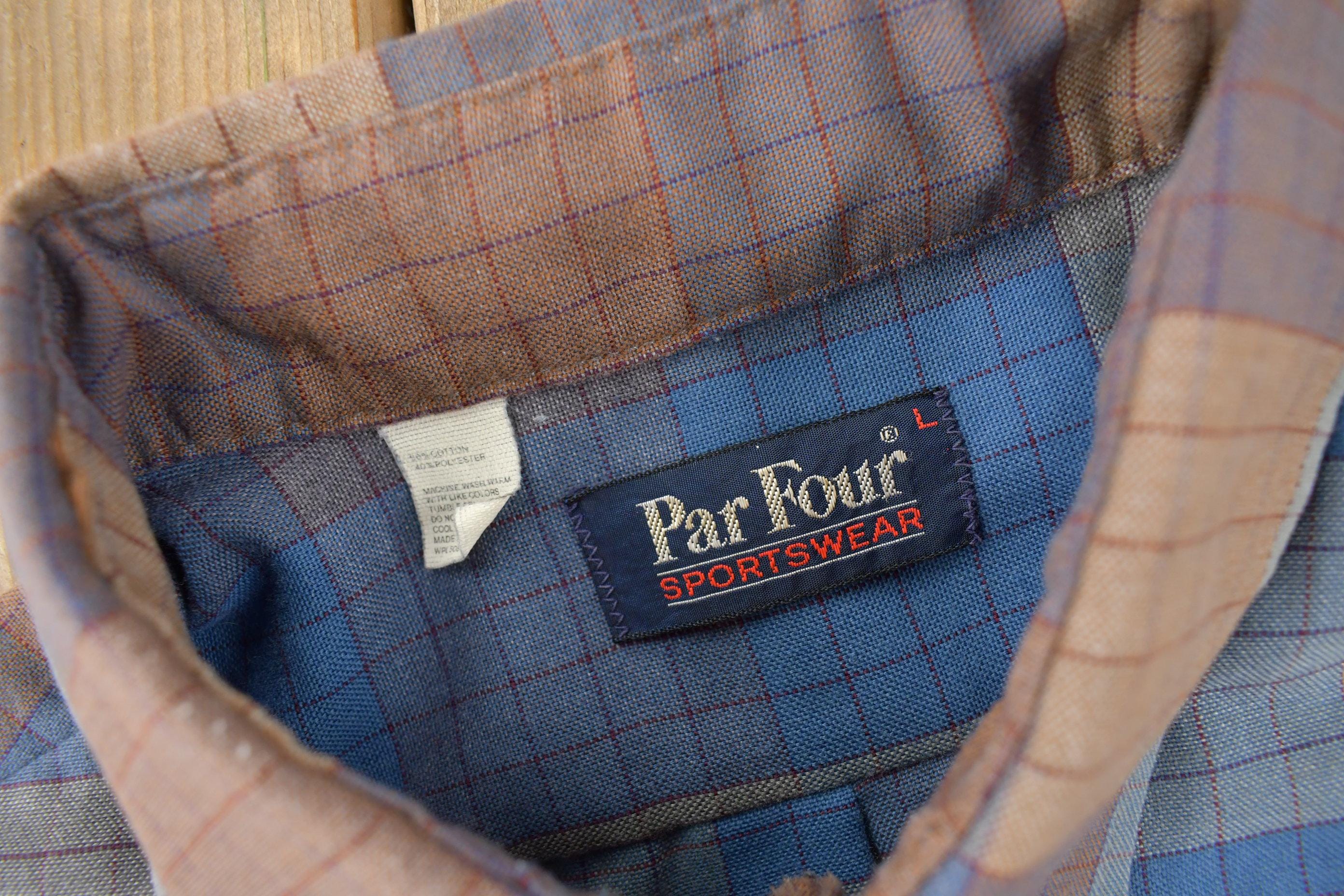 Vintage 1990s Par Four Sportswear Plaid Button Up Flannel Shirt