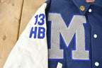 Vintage 1999 Manasquan Varsity Soccer Leather & Wool Varsity Jacket Made In USA