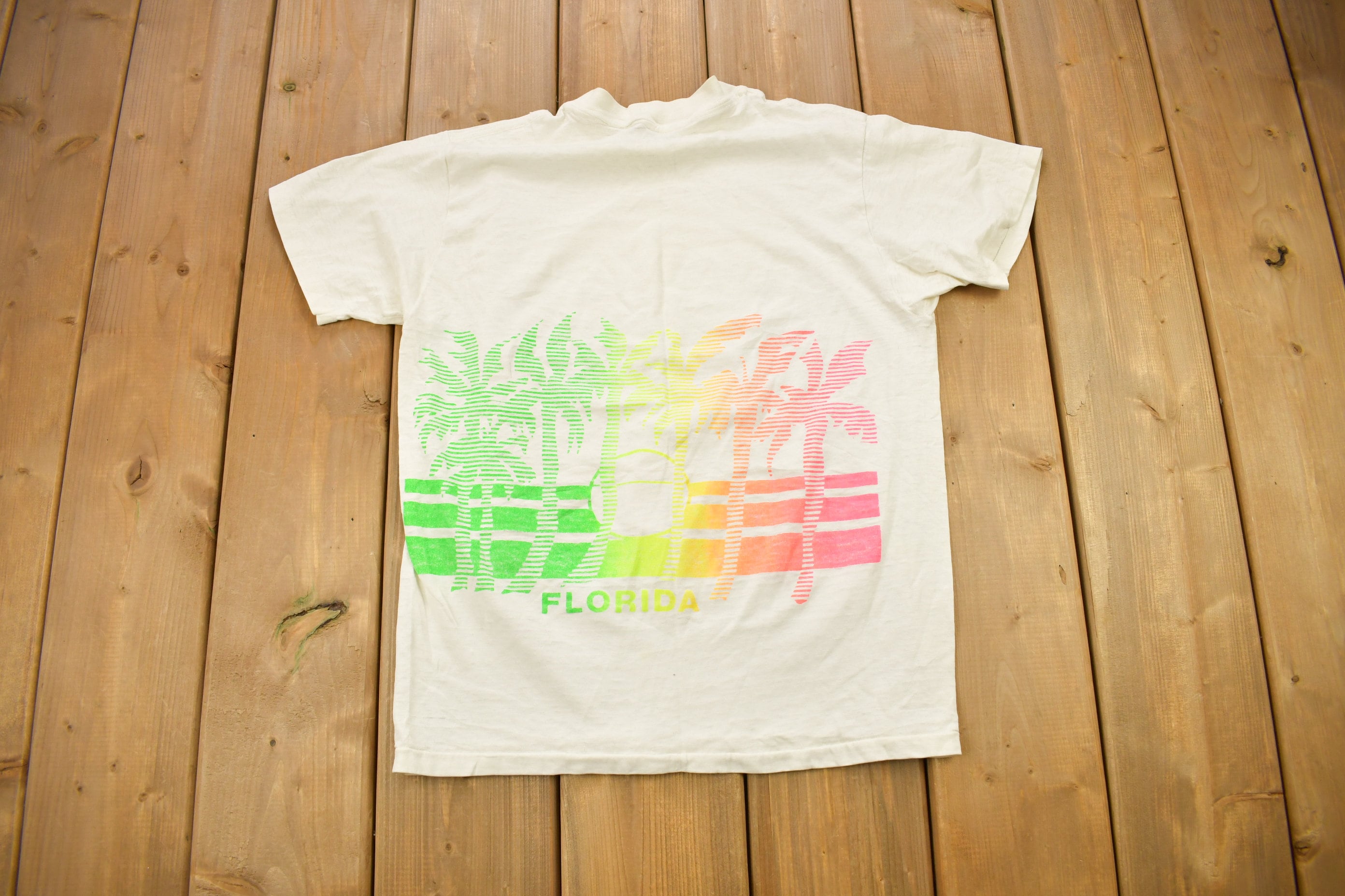 Vintage 1980s Florida Graphic Souvenir T Shirt