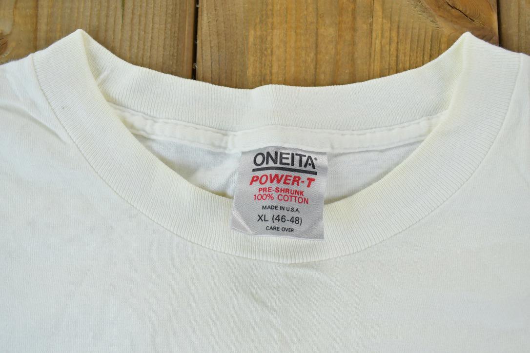 Vintage 1990s Richters Munchen Deutschland Single Stitch Graphic Print T-Shirt