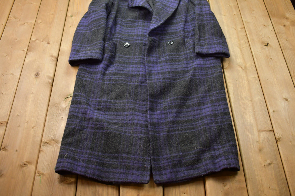 Vintage 1990s 100% Wool Plaid Jacket