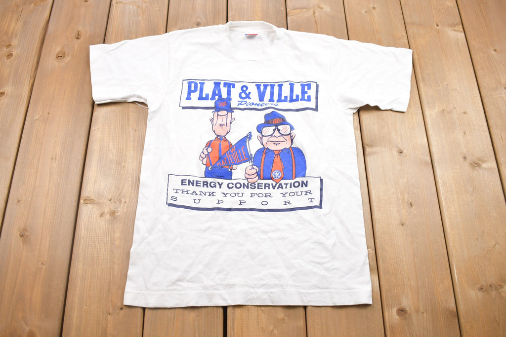 Vintage 1990s Plat & Ville Graphic T Shirt