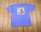 Vintage 1990s Climb High Tail Wag Idaho Dog Theme Graphic T-Shirt Made In USA