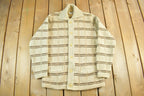 Vintage 1960s Cladwell Wool Knit Cardigan Sweater Adult Medium