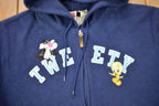 Vintage 1990s Tweety Bird Looney Tunes Full Zip Hoodie