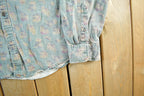 Vintage 1990s Eddie Bauer Floral Button Up Shirt Men's XL