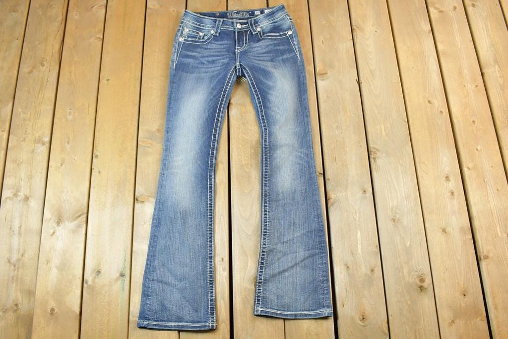 Vintage Y2K Miss Me Bedazzled Low Rise Jeans Size 26x31