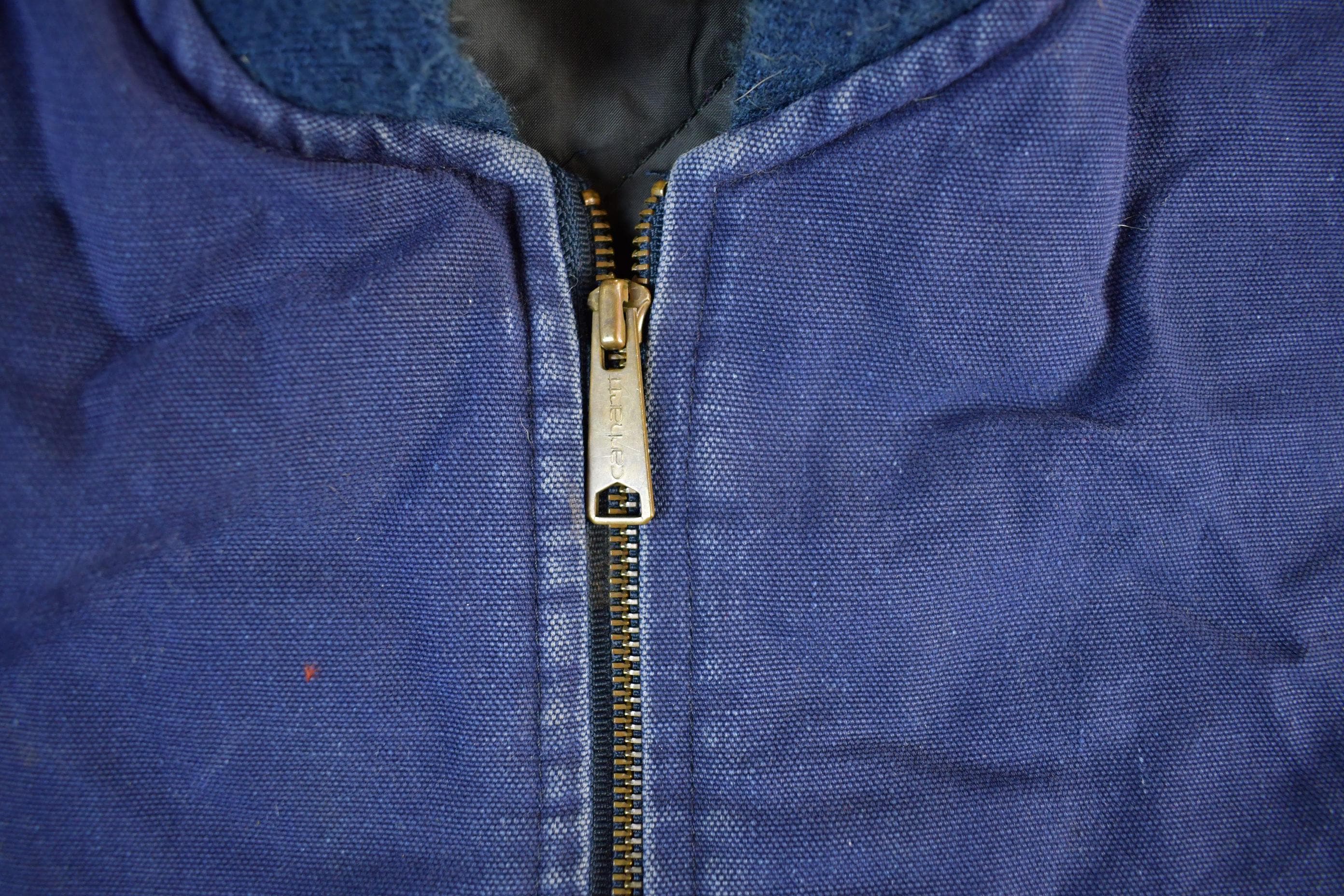 Vintage 1990s Carhartt Sun Faded Distressed Vest Jacket Mens XL