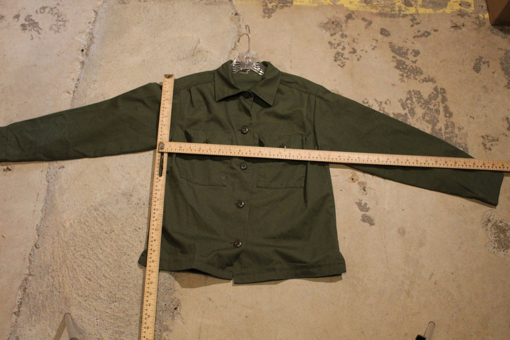 Vintage 1950s Military Infantry Wool Button Up Shirt