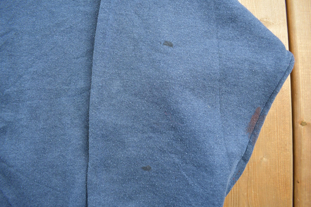 Vintage 1990s Blank Blue Wilson Crewneck Sweatshirt