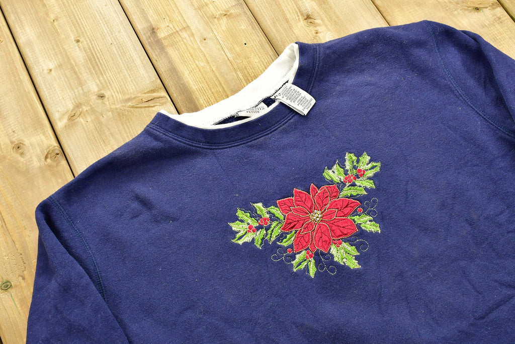 90s Flower Print Crewneck