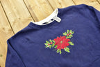 90s Flower Print Crewneck
