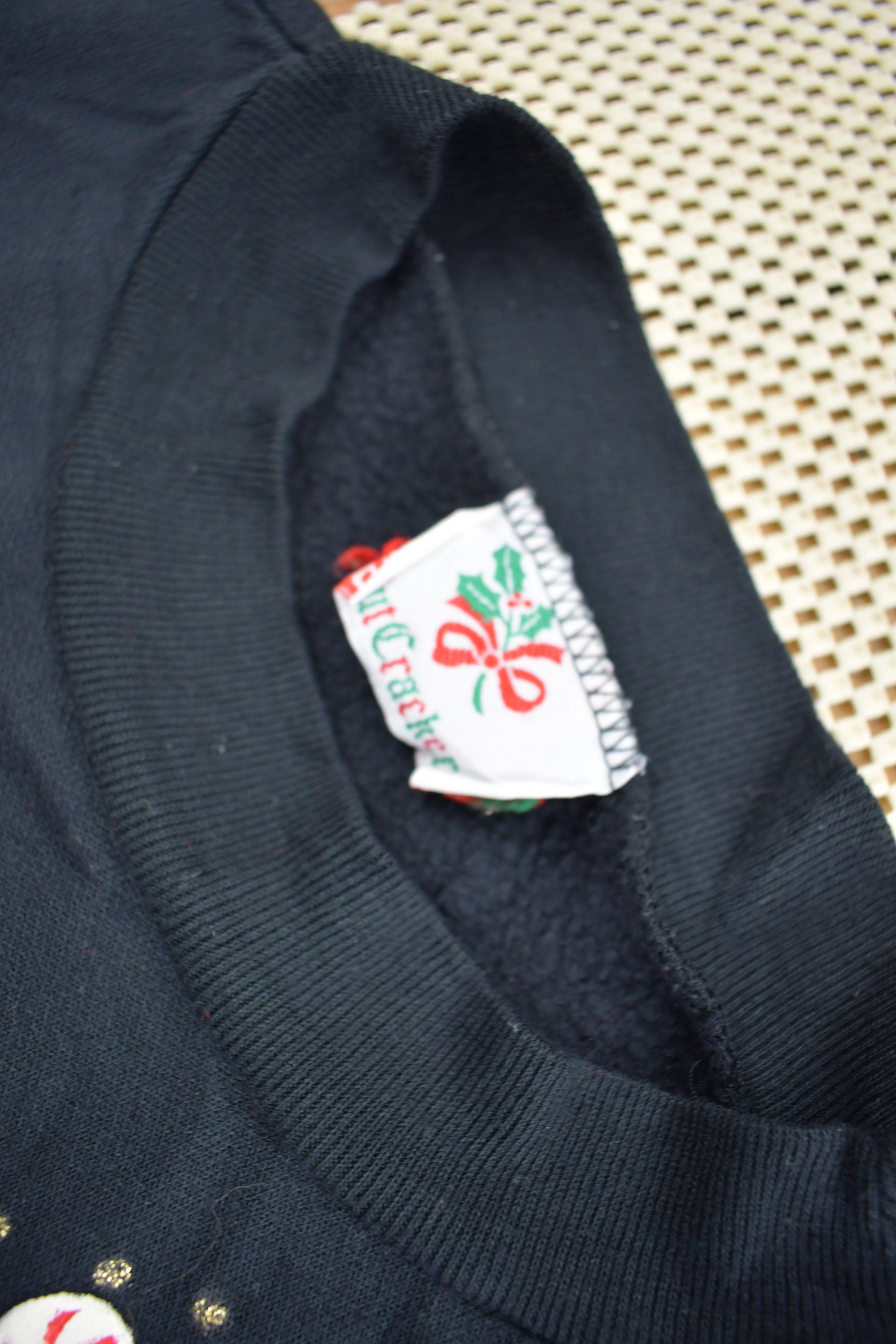 Vintage 1990s Christmas Patchwork Sweater
