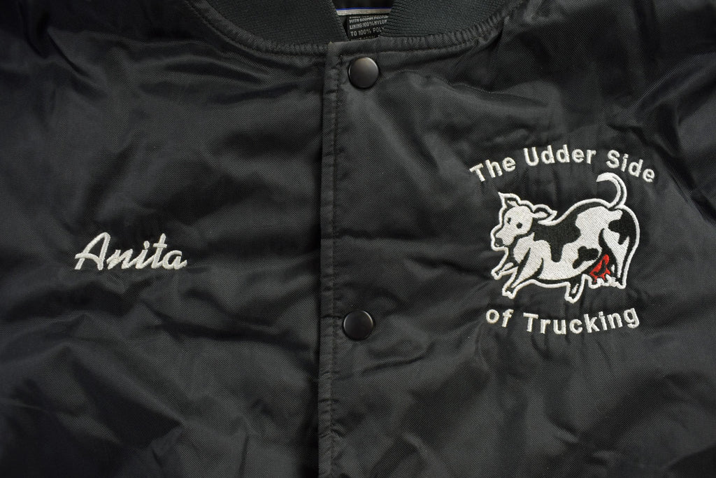 Vintage 1990s Halloway Millers Minnesota Satin Bomber Jacket