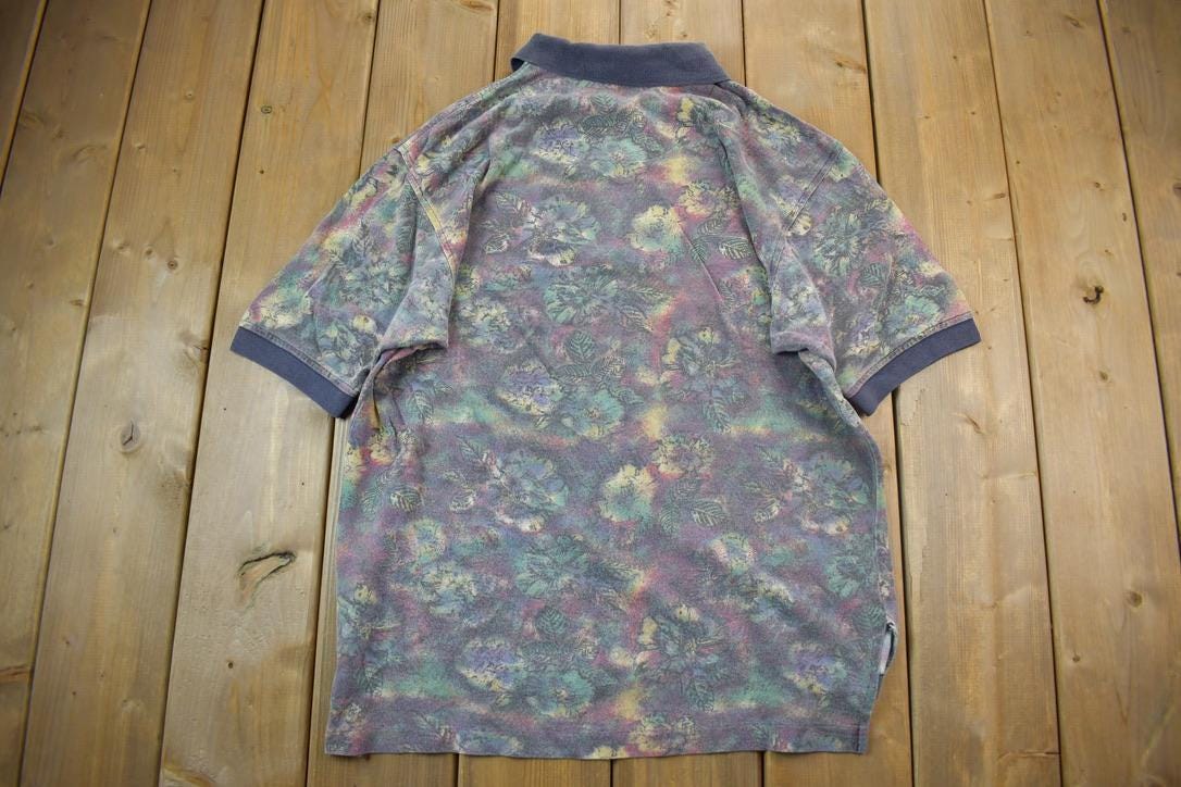 Vintage 1990s Alexander Julian Floral Graphic T-Shirt