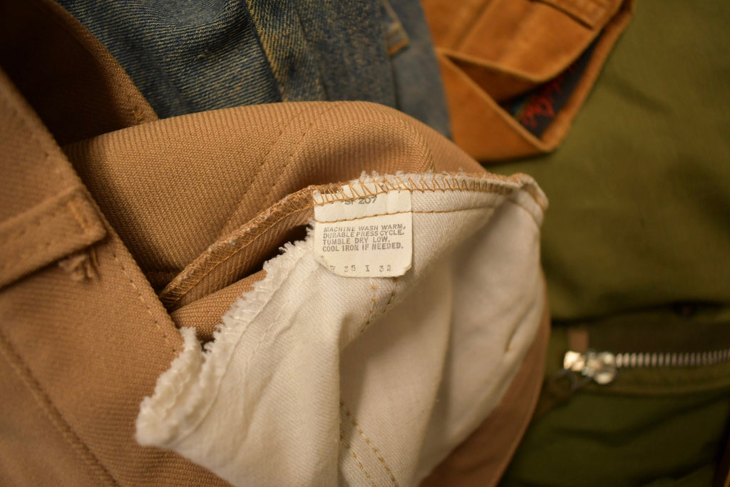 Vintage 1970s Levi's Khakis Made In USA Size 35x32