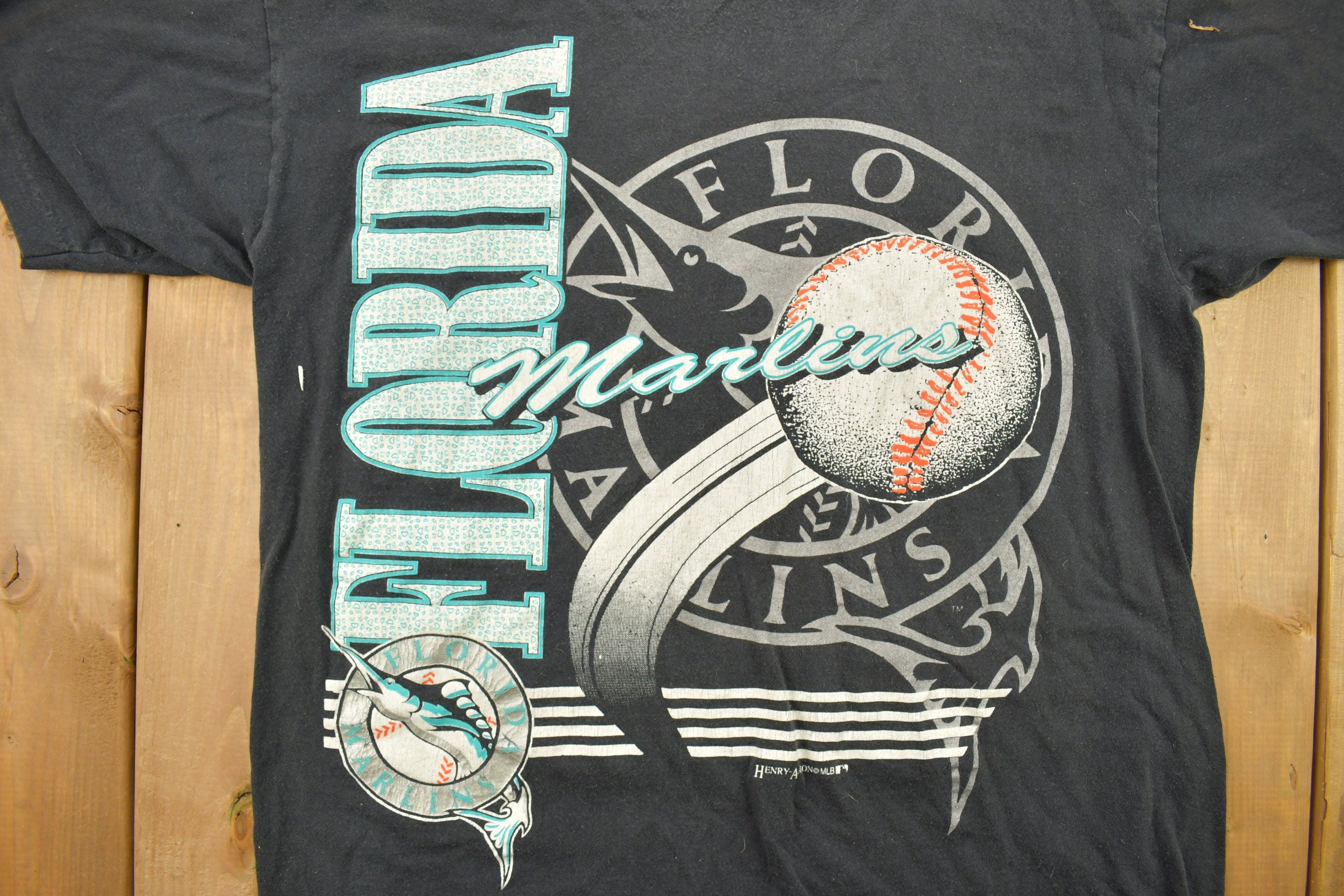 Vintage 1990s Florida Marlins MLB Graphic T-Shirt