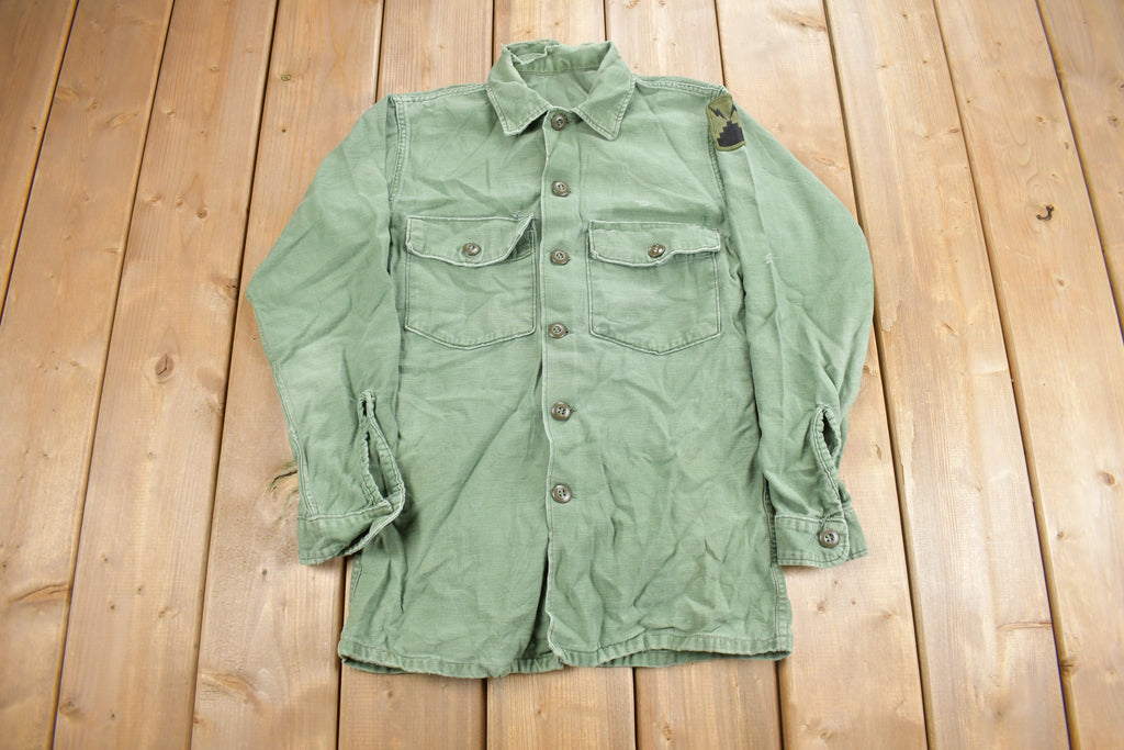 Vintage 1969 OG-107 Military Sateen Shirt
