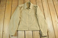 Vintage 1970s 1980s Blank Beige Harrington Windbreaker Jacket Mens 42R  True Vintage  Streetwear  Blank Windbreaker  70s Jacket