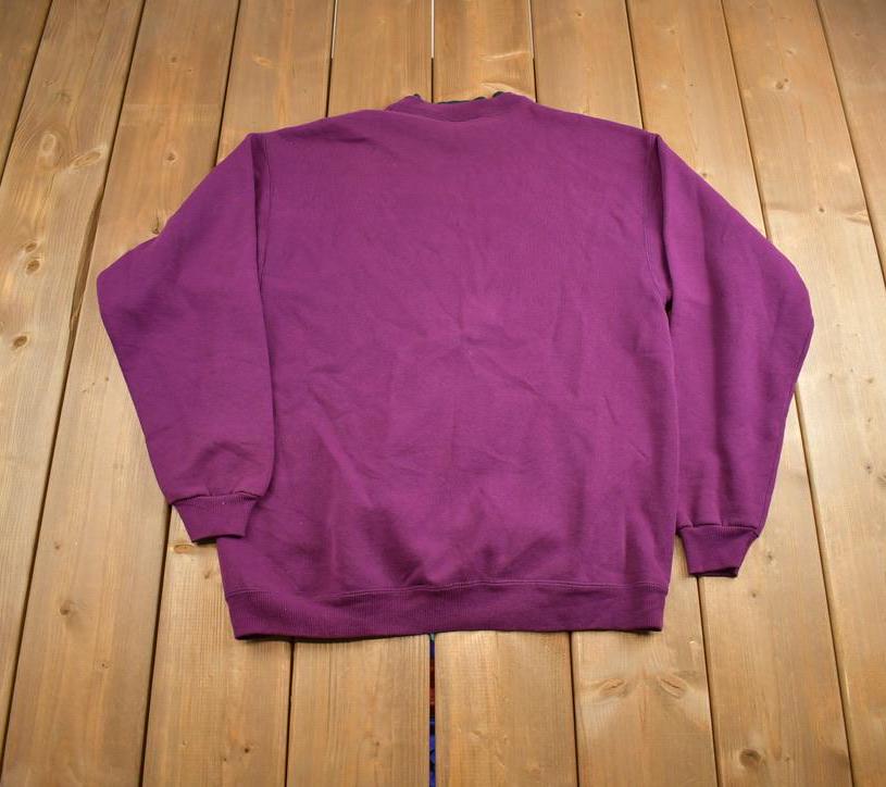 Vintage 1990s Hanes Premium Double Crewneck Sweatshirt Made In USA