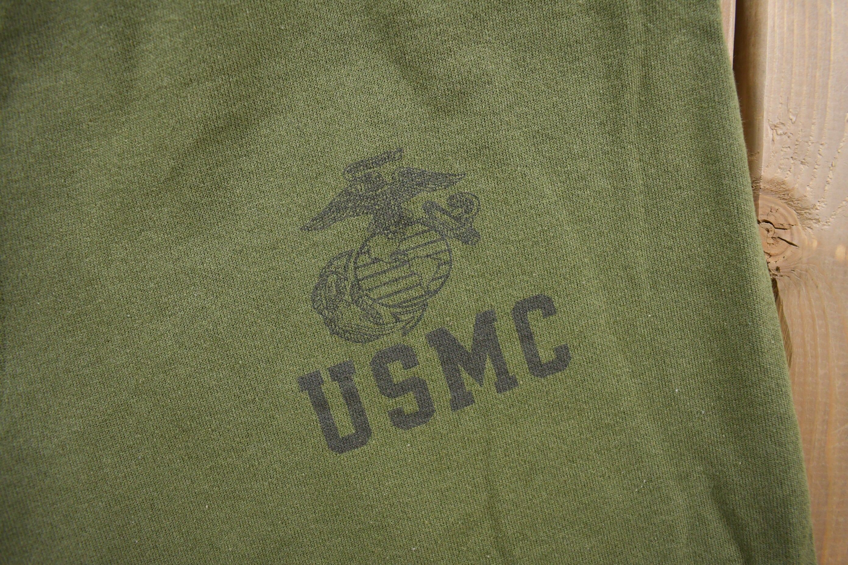 Vintage 1990s United States Marine Corps Green Sweatpants 34 x 30