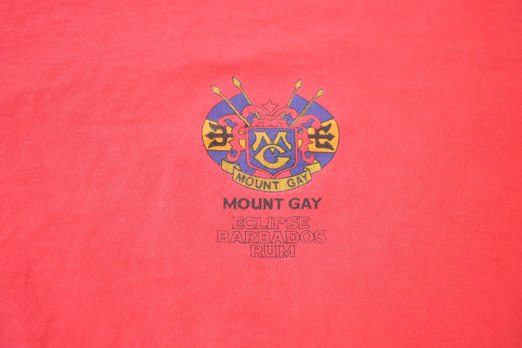 Vintage 1990s Mount Gay Eclipse Barbados Rum Graphic T Shirt