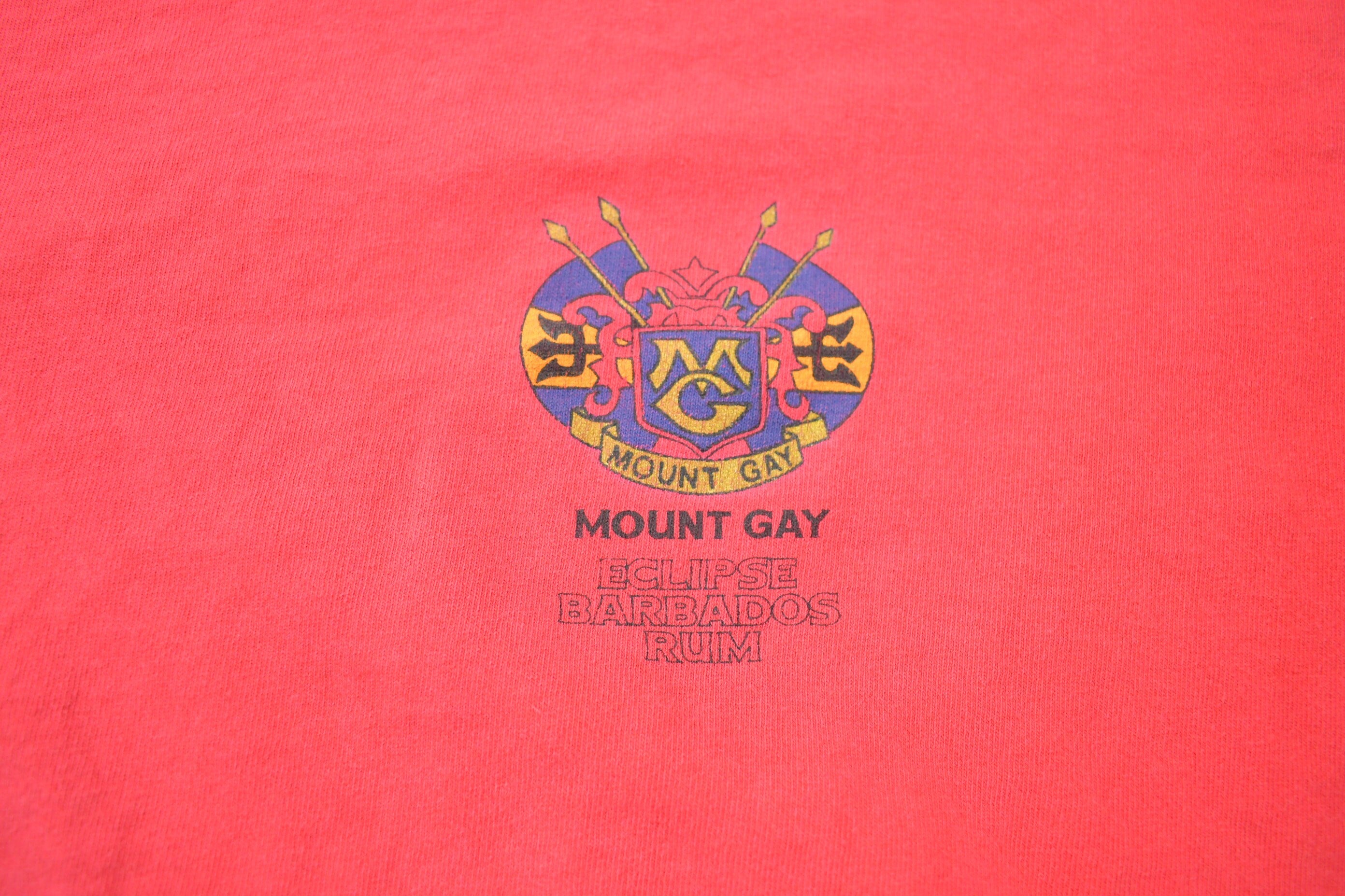 Vintage 1990s Mount Gay Eclipse Barbados Rum Graphic T Shirt