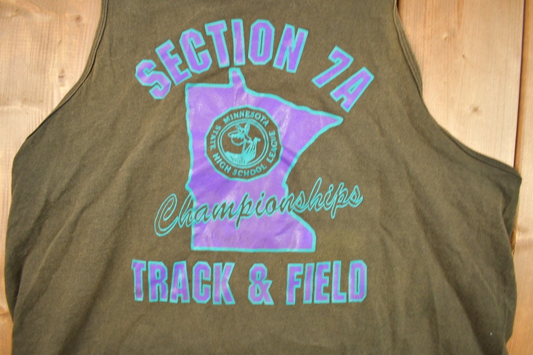 Vintage 1990s Minnesota State Track & Field Championship Collegiate Tank Top