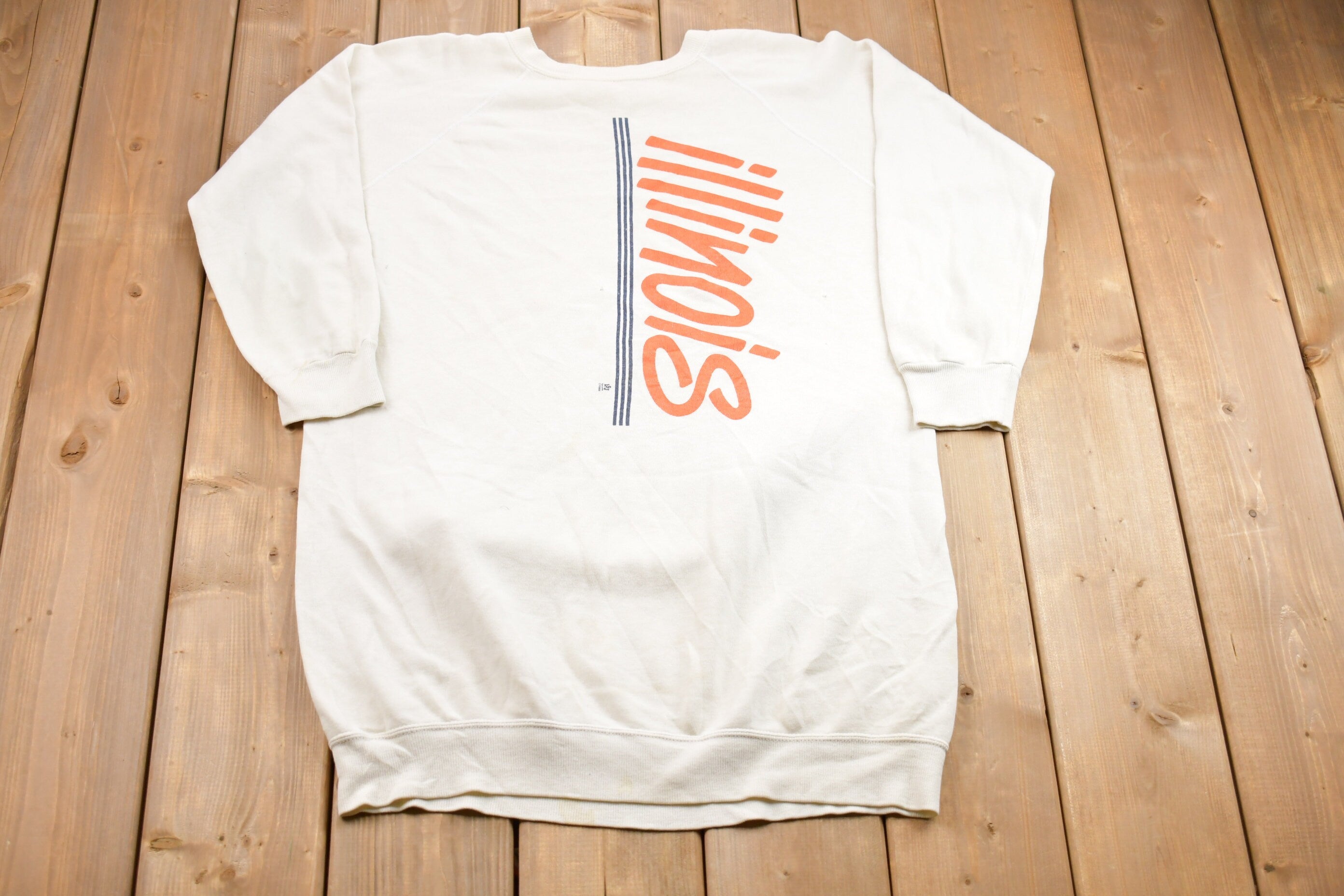 Vintage 1980s Bassett Walker Illinois Crewneck Sweatshirt