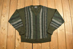 Vintage 1980s Porto Cruz Knitted V Neck Sweater