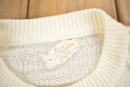 Vintage 1980s Cable Knit Acrylic Cardigan Sweater