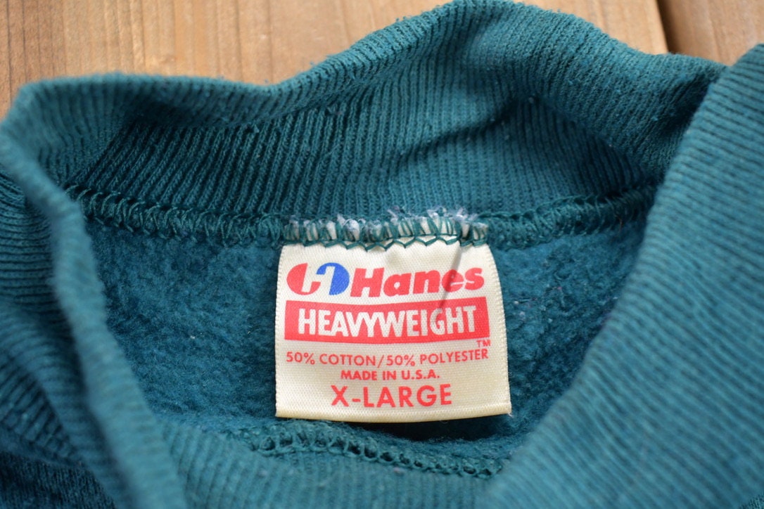 Vintage 1990s Blank Color Block Crewneck Sweatshirt