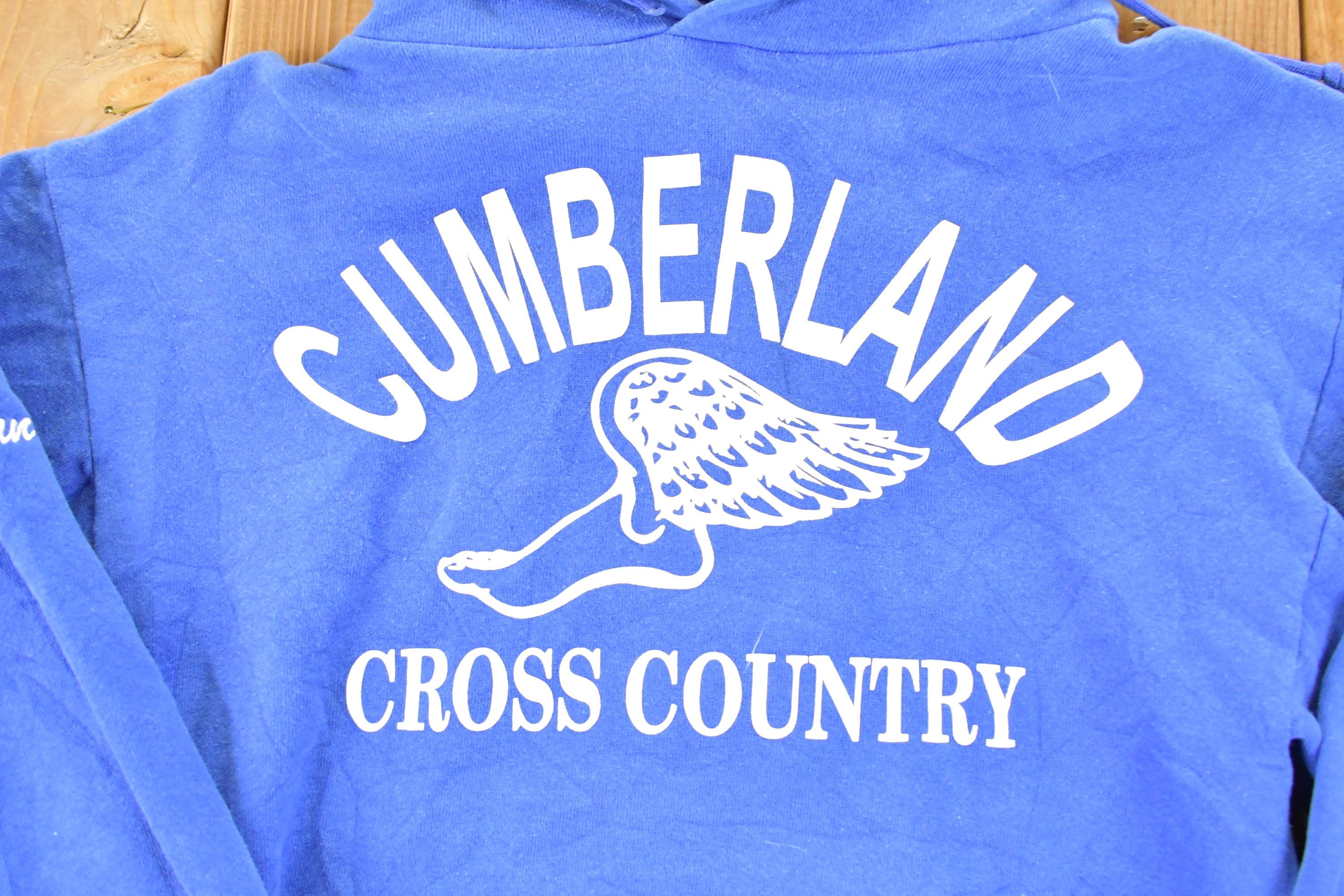 Vintage 1990s Cumberland Cross Country University Hoodie Sweater Men's M