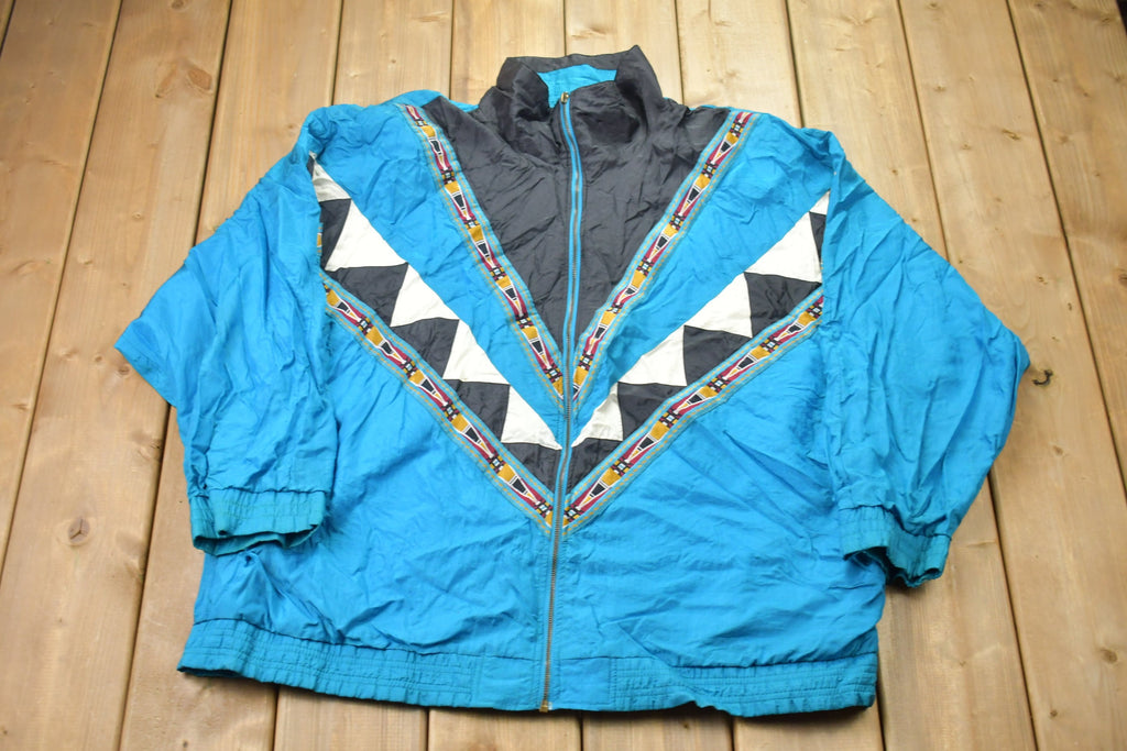 Vintage 1990s Lady Lavon Abstract Windbreaker Jacket