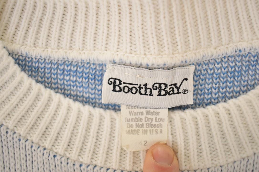 Vintage 1990s Boothbay Knit Crewneck Sweater Women's XL