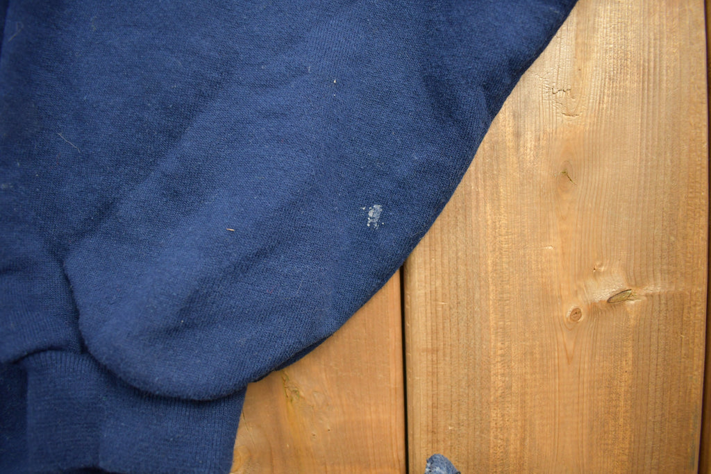 Vintage 1990s Navy Blue Russell Athletics Blank Crewneck Sweatshirt